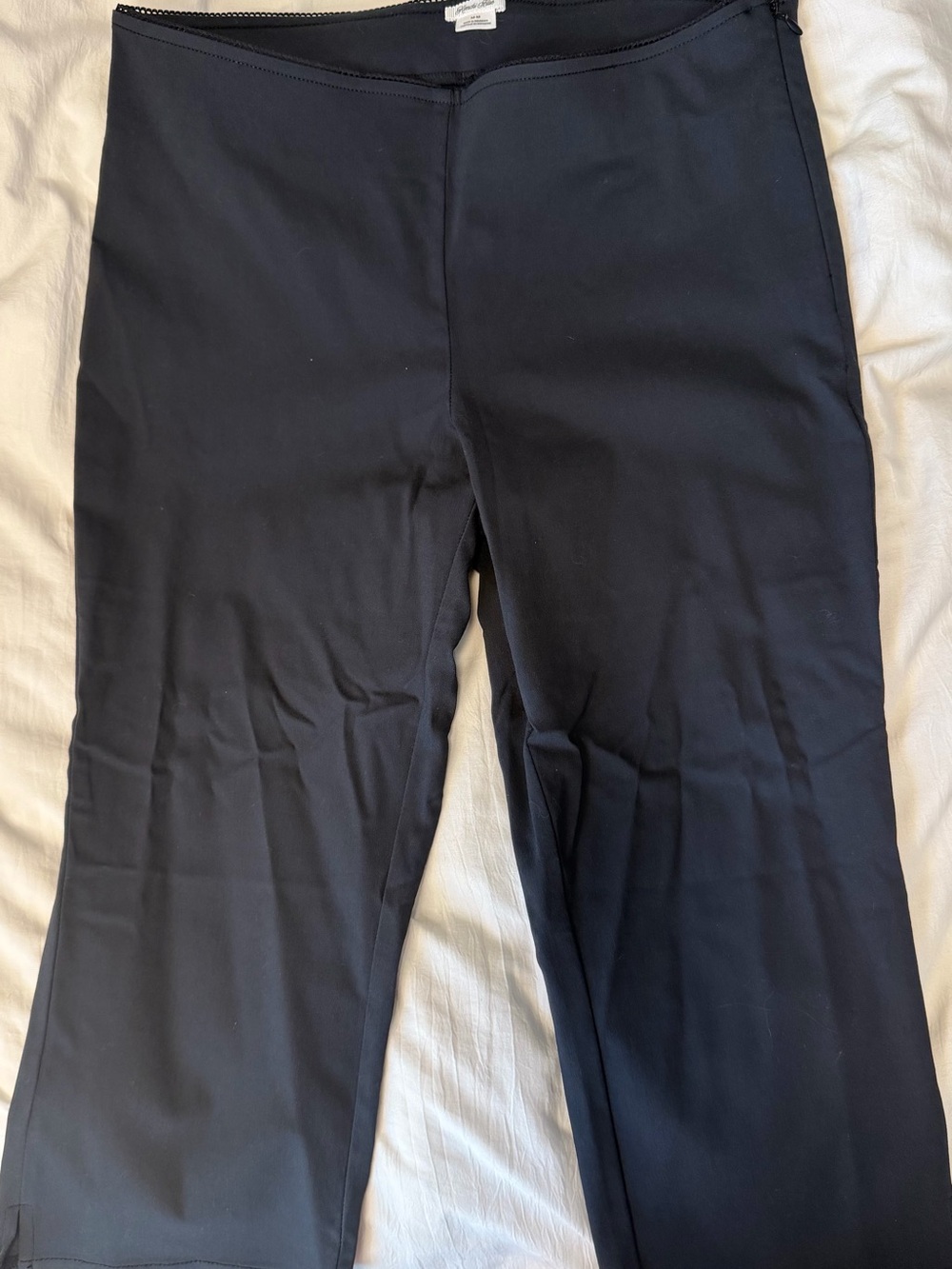 Kimchi Blue Black Cropped Capri Pants with Ankle Slit - Picture 2 of 3